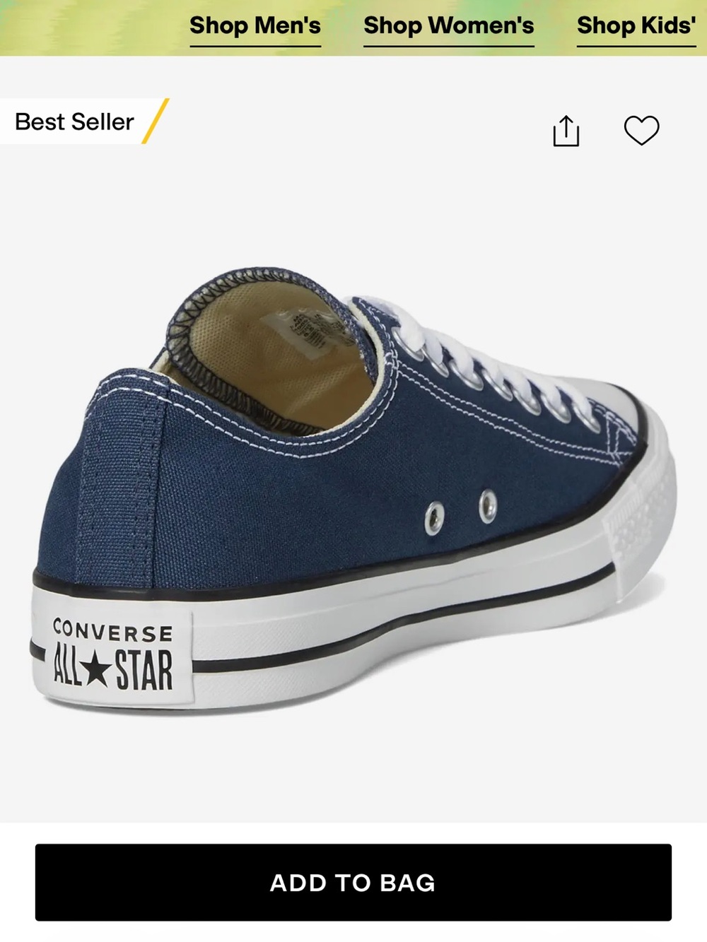 Classic Low-Top Converse - Navy - Picture 4 of 7